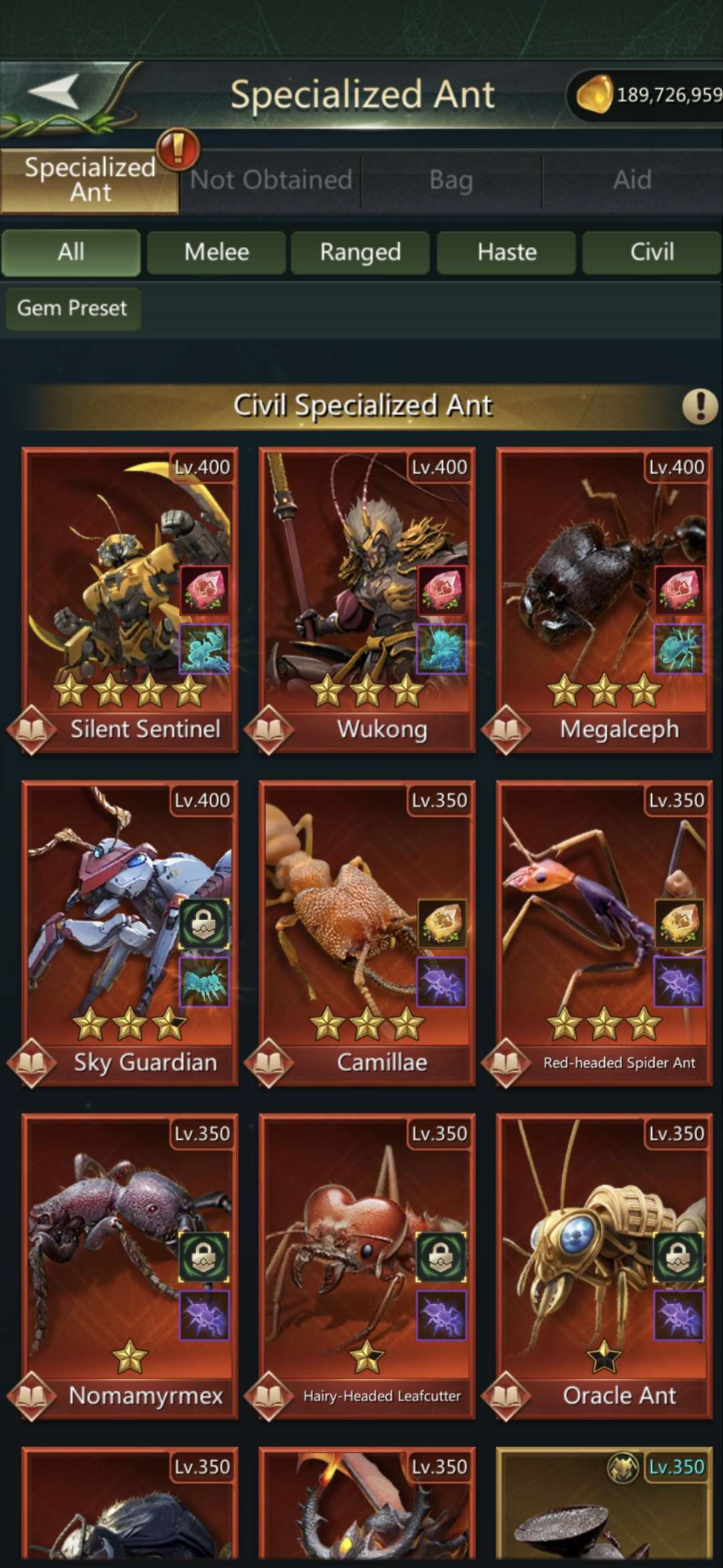 продажа аккаунта к игре Ant Legion